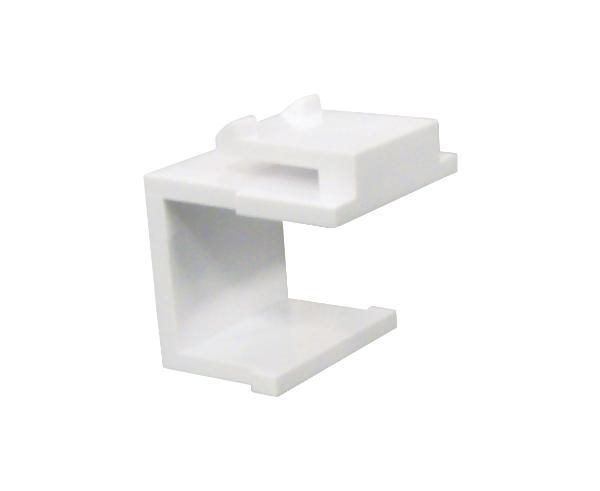 Blank White Keystone Jacks, Snap In, HD Style, UL Listed