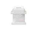 Blank White Keystone Jacks, Snap In, HD Style, UL Listed