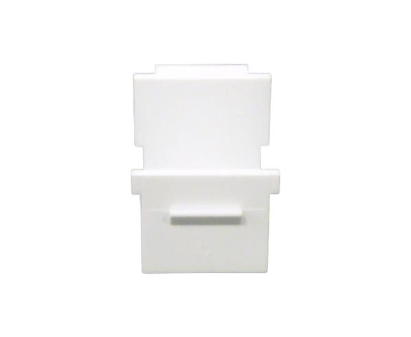 Blank White Keystone Jacks, Snap In, HD Style, UL Listed - alternate view