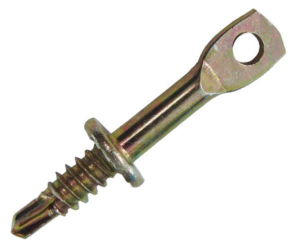 2" Overall Self Drill Eye Lag Screw, 1/4" Hole & 3/4" Thread Length