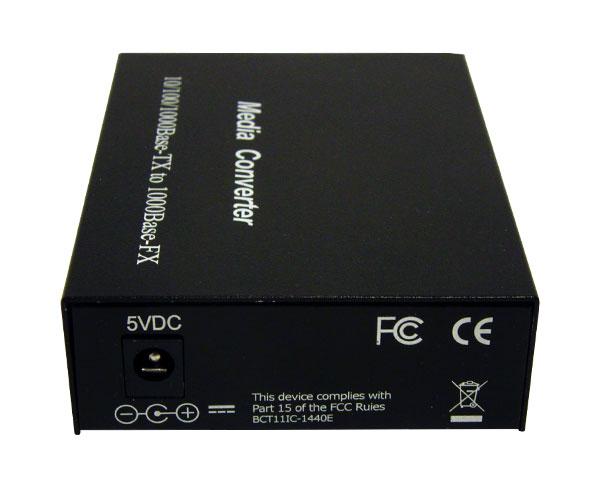 Media Converter, Singlemode, Gigabit Ethernet, 10km, RJ45-Duplex SC