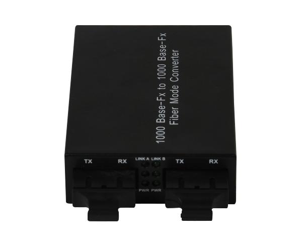 Media Converter, Multimode-Single Mode, Fast Ethernet 1000BaseFX, 550M-20KM, Duplex SC