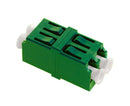 LC/APC Duplex Single Mode Fiber Adapter/Coupler with LC Duplex Footprint