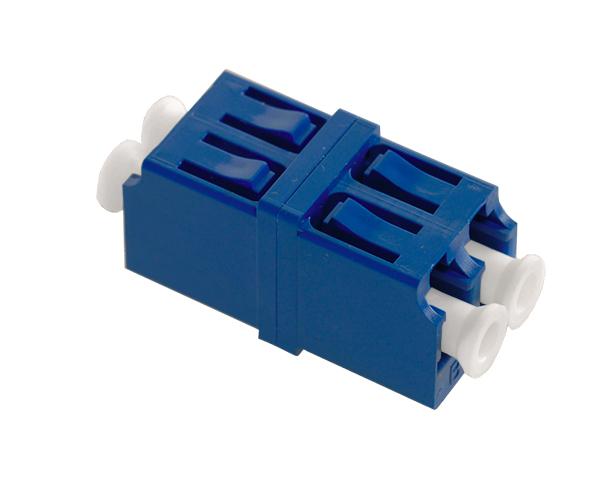 LC/UPC Duplex Single Mode Fiber Adapter/Coupler with LC Duplex Footprint