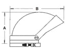 Clamp-on Style Entrance Caps for Rigid IMC and/or EMT diagram