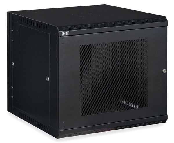  Network Rack, Swing-Out Wall Mount Enclosure, Vented Door - 12U