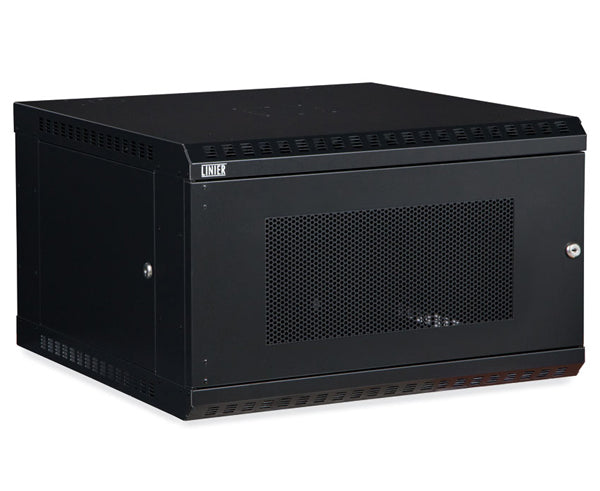  Network Rack, Fixed Wall Mount Enclosure, Vented Door 6U 1 of 6