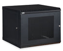  Network Rack, Fixed Wall Mount Enclosure, Vented Door 9U