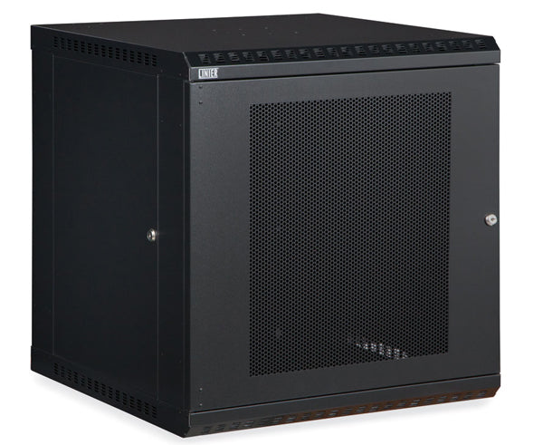  Network Rack, Fixed Wall Mount Enclosure, Vented Door 12U