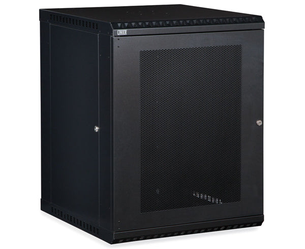  Network Rack, Fixed Wall Mount Enclosure, Vented Door 15U