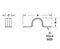 2-Hole Plated Steel Rigid Straps Snap-on Type Diagram