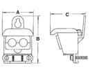 Service Entrance Cable Caps Zinc Die-Cast Diagram