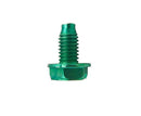 10-32 Ground Screws, 3/8" Green - 100 Pack