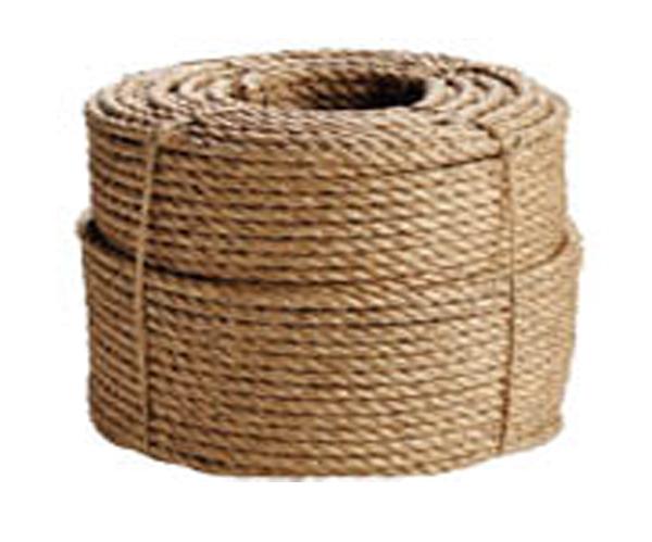 Twisted 3 Strand Manila Rope, Natural Fiber