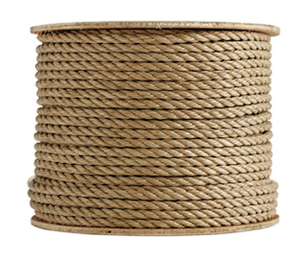 3 Strand Tan/Manila Polypropylene Rope