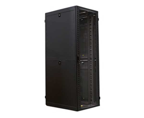 32" Black/ White Network Cabinet, 48U Standard Configuration (Assembled), 31.5"W x 42"D