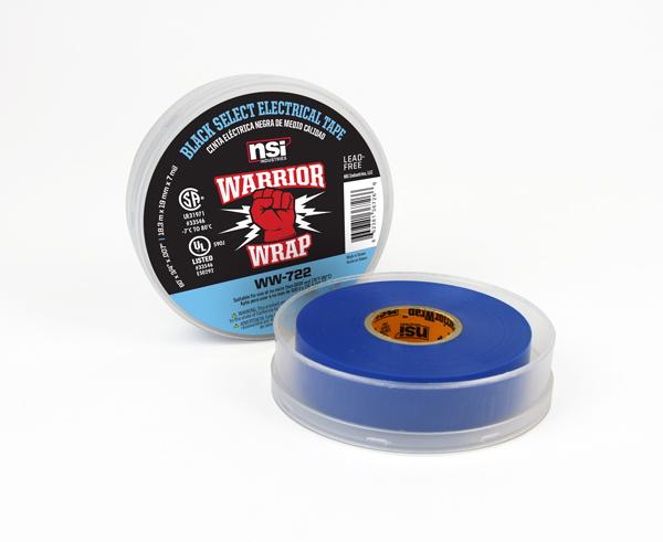 Warrior Wrap 7mil Select Vinyl Electrical Tape - Blue - Primus Cable