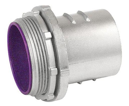 Screw In Connector with Insulated Throat, Die Cast Zinc