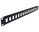 Blank Keystone Network 12-Port / 16-Port / 24-Port / 32-Port / 48-Port Patch Panel, 1U / 2U /3U Rack Mount