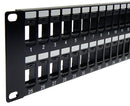 Blank Keystone Network 16-Port / 48-Port Patch Panel, 1U / 2U High Density Rack Mount