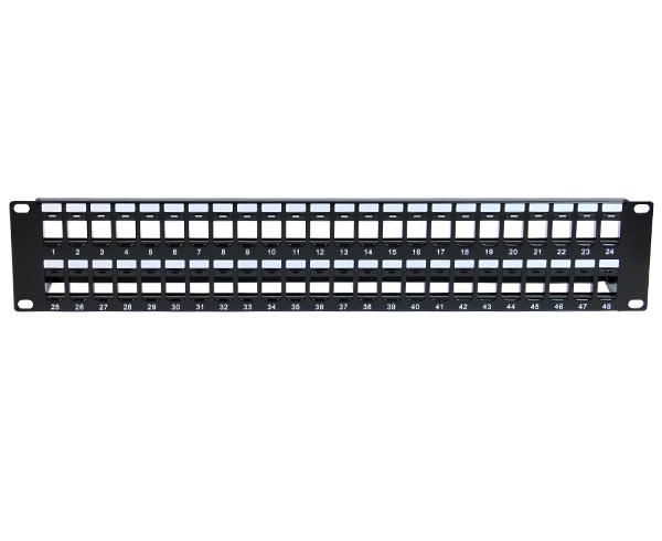 48 Port Blank Patch Panel with Support Bar_02