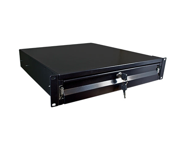 Network Rack, Rack Mountable Locking Drawer 2U, 3U