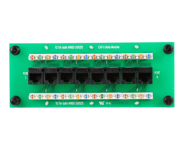 CAT6 Network 8-Port Data Module