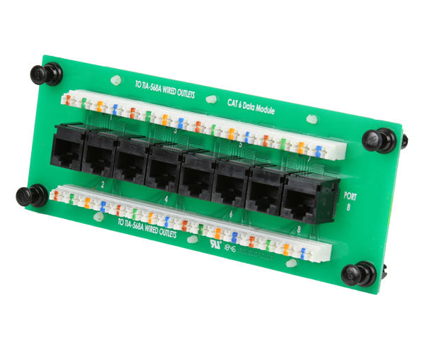 CAT6 Network 8-Port Data Module