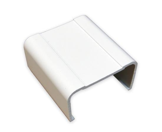 Raceway Duct Joint Cover Fitting - White