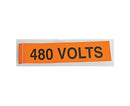 Voltage Markers and Voltage Marker Cards - Orange and black - Primus Cable