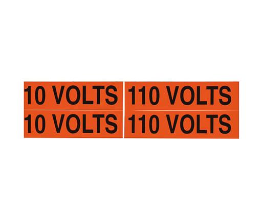 Voltage Markers and Voltage Marker Cards - 4 signs - Primus Cable