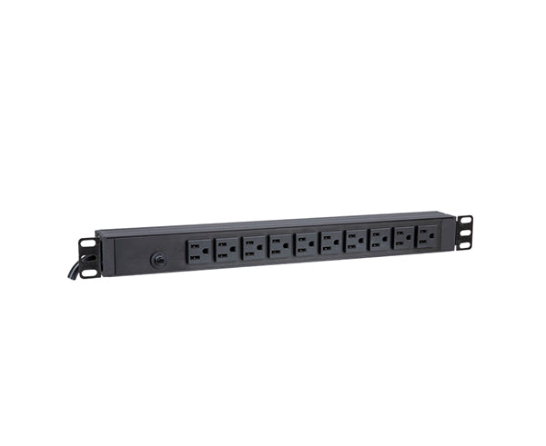 Basic Rack Mount PDU - 20A, 120V, 1.9kW w/NEMA 5-20R Outlets