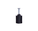 Cable Clip 1/2" Depth Nail, Single or Dual, Black or White - 100/ bag