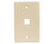 Wall Plates, - 1 Ports - Ivory