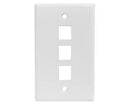 Classic Oversized Wallplate - 3-Port - White