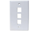 MIG+ Wall Plate, High Density 3 Ports - White