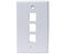 MIG+ Wall Plate, High Density 3 Ports - White