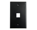 MIG+ Wall Plate, High Density 1 Ports - Black