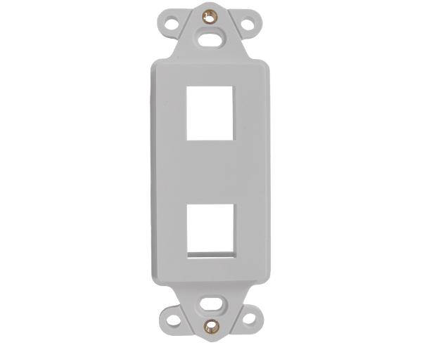 Decorative Wall Plate Insert - 2 Port