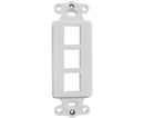 Decorative Wall Plate Insert - 3 Port