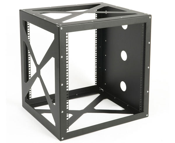 Network Rack, Open Frame Wall Mount, Side-Loading, 12U