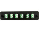 Fiber Adapter Panel, Single Mode, 12 Port LC/APC, Duplex